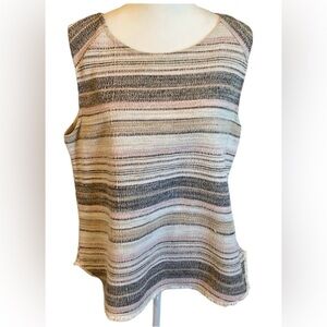 W5 Tweed Textured Sleeveless Top. Size XL. No material tag, heavier weight.